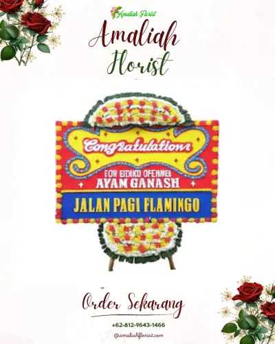 Bunga Papan Congratulation di Patehan